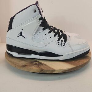 Nike Air Jordan SC-1 Mens Size 12 Hi Top Sneakers 538698-108 White Grand Purple